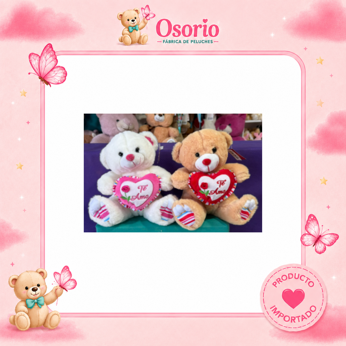 OSO CON FLOR EN CORAZON 